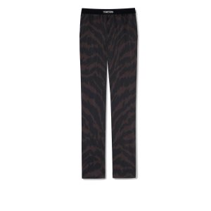 STRETCH PLONGE LOGOED LEGGINGS